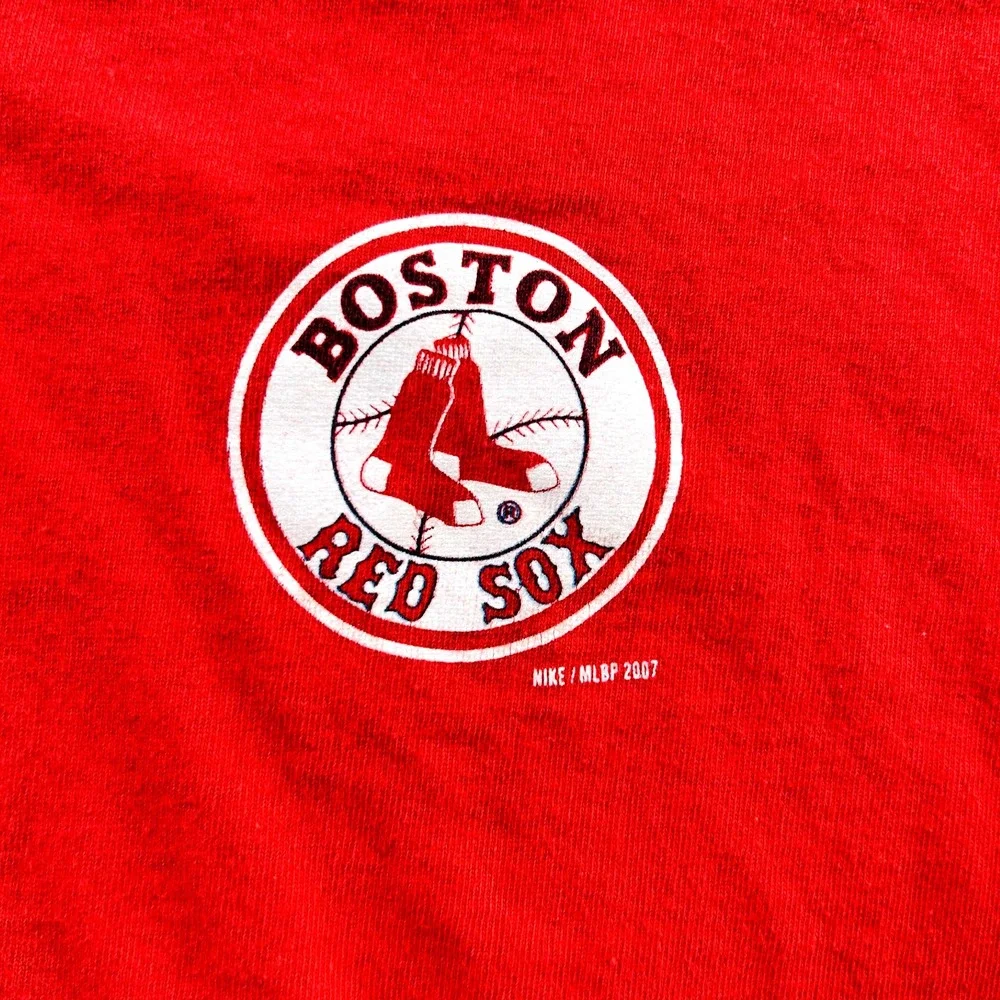 Boston Red Sox Shirt Youth Large Red Japan Nike Baseball Daisuke Matsuzaka Boys